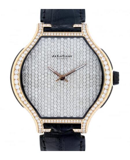 Luxury Replica DELACOUR LEAP MEDIUM ROSE GOLD watch WAPS0031-1596